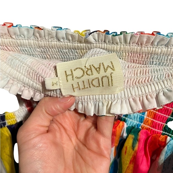 Judith March Smocked Shorts - Picture 3 of 4